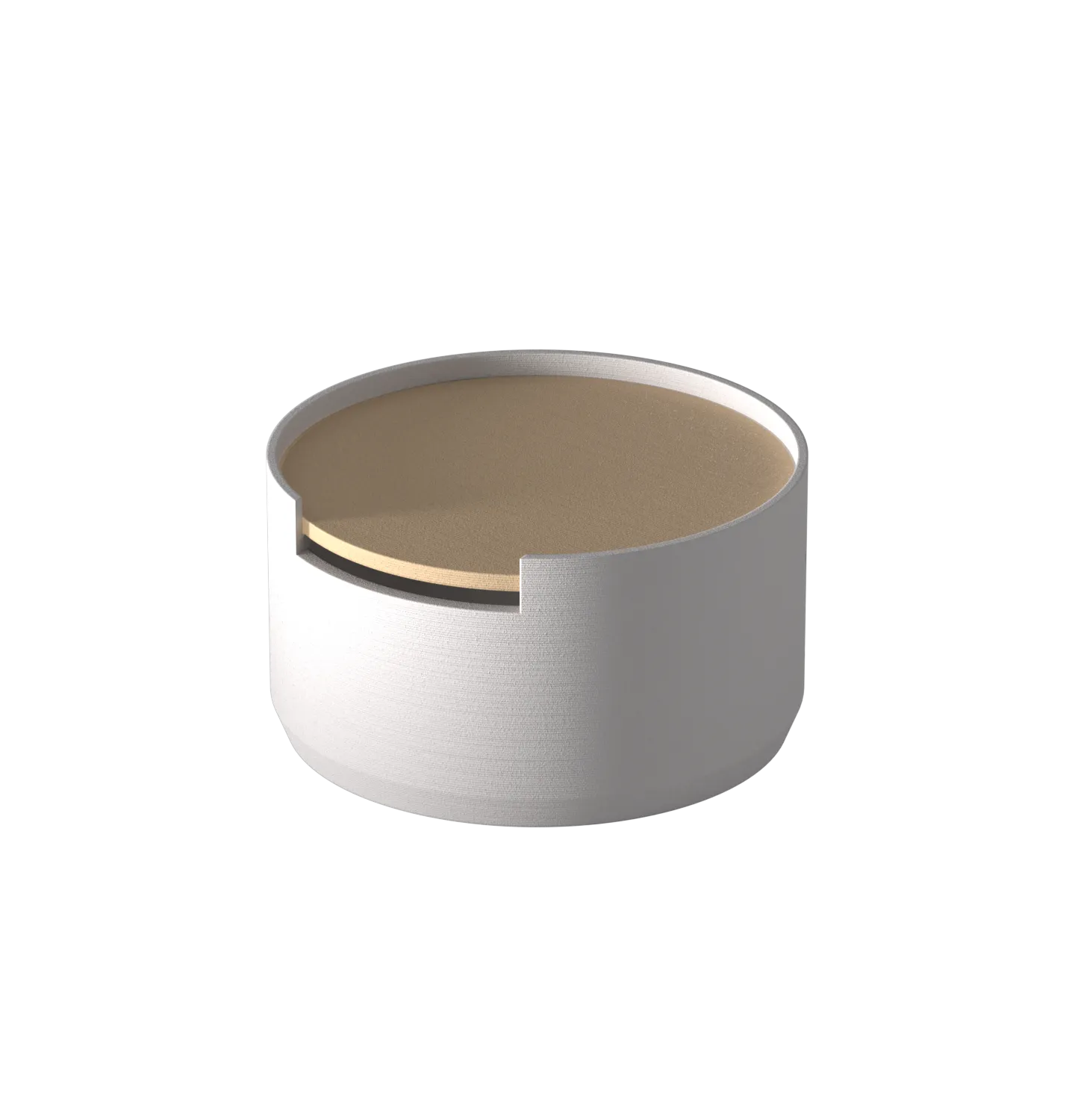 Finger Tray — White / Sand