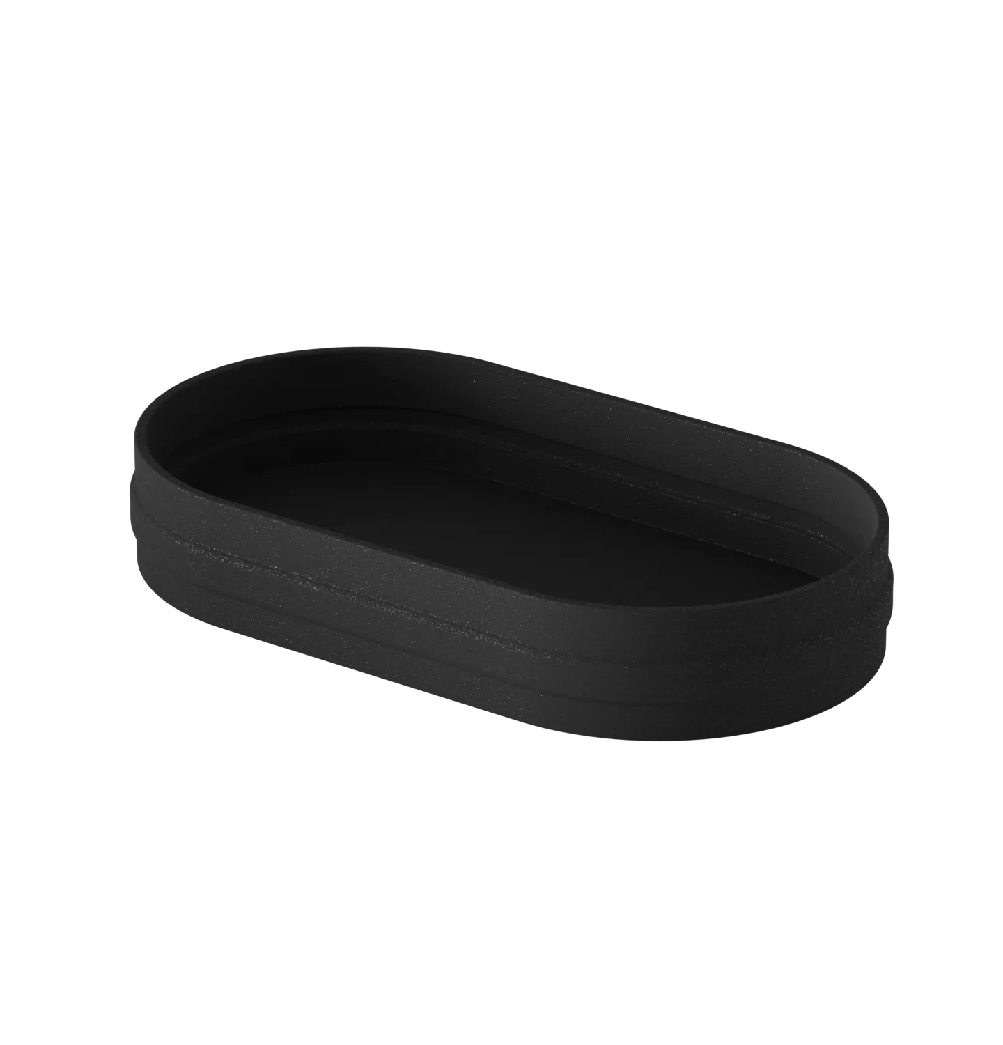 Oval Tray — Charcoal