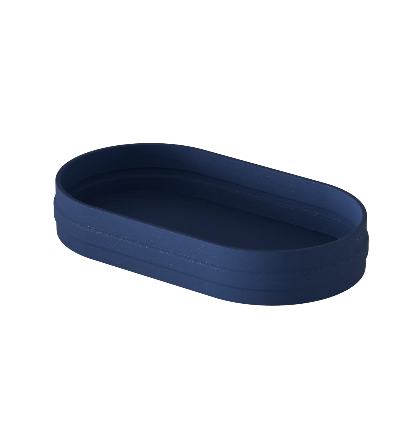 Oval Tray — Midnight Blue